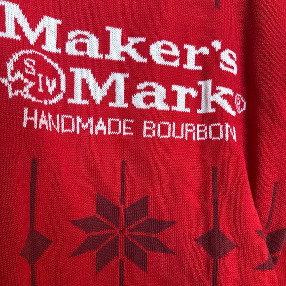 Red Crewneck Sweater for Men - Picture 3 of 5